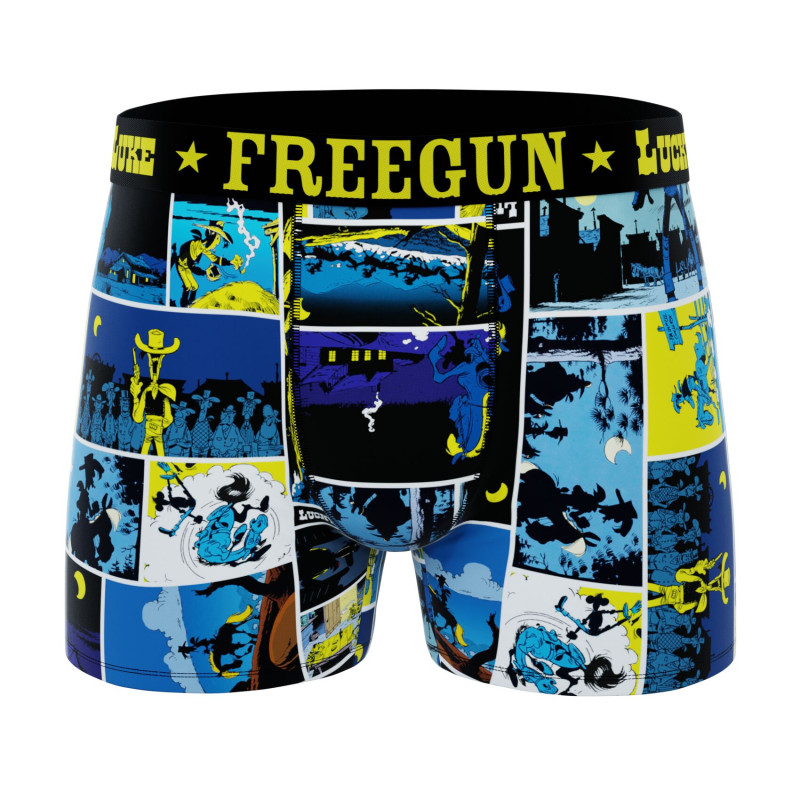 Lot de 4 Boxers Microfibre garcon Imprimé Lucky Luke | FREEGUN