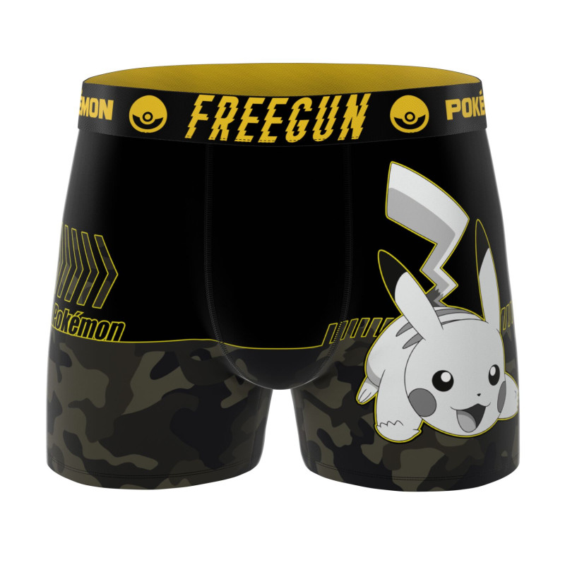 Lot de 3 Boxers Microfibre homme Pokemon Pikachu Imprimé | FREEGUN
