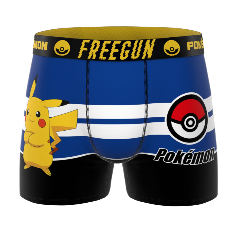 Lot de 3 Boxers Microfibre garcon Pokemon Pikachu Imprimé | FREEGUN