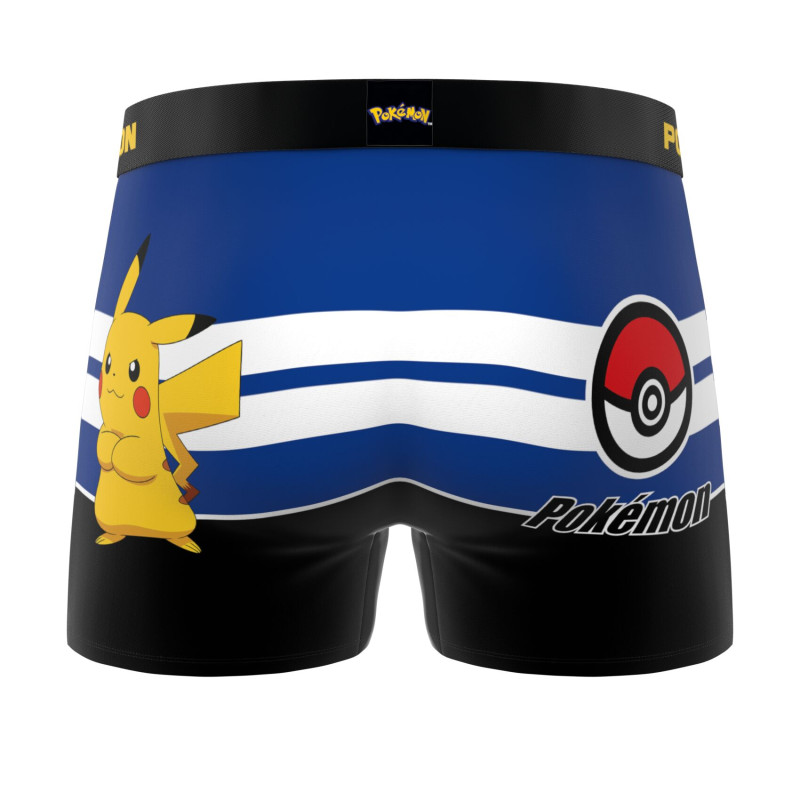 Lot de 3 Boxers Microfibre garcon Pokemon Pikachu Imprimé | FREEGUN