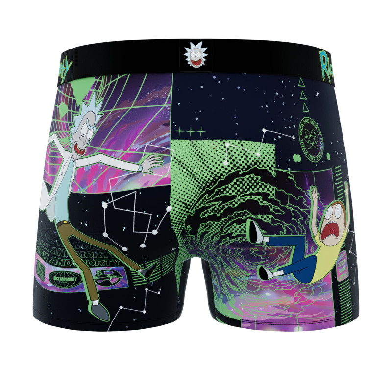 Lot de 3 Boxers Microfibre homme Rick Et Morty Imprimé | FREEGUN