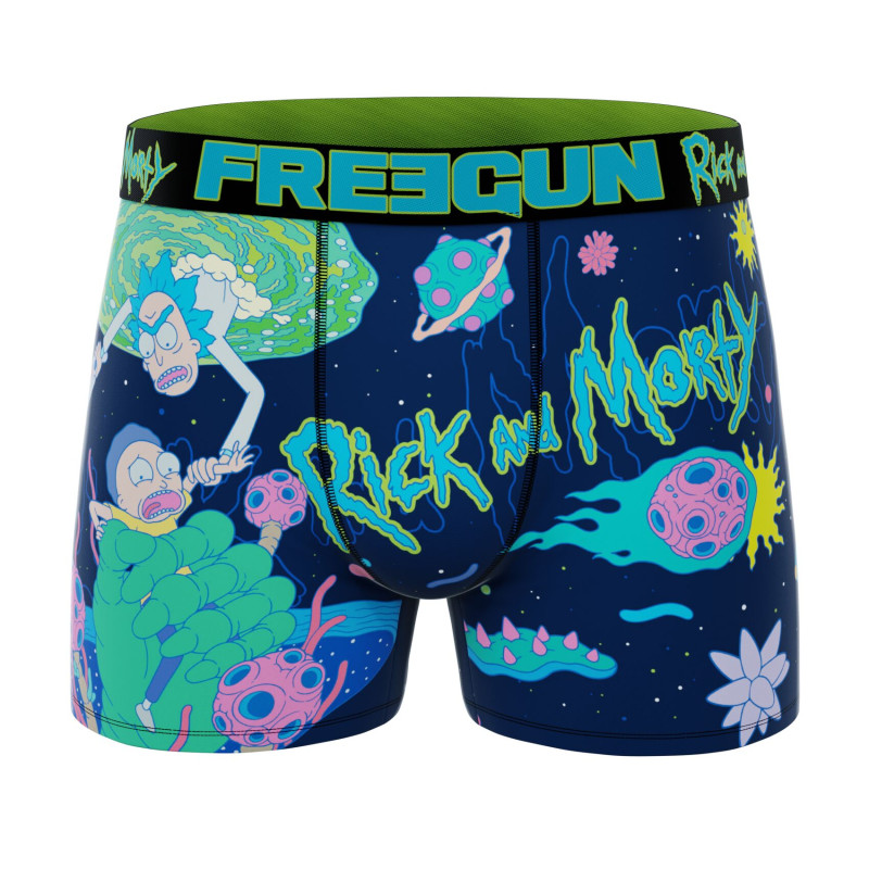 Lot de 3 Boxers Microfibre homme Rick Et Morty Imprimé | FREEGUN