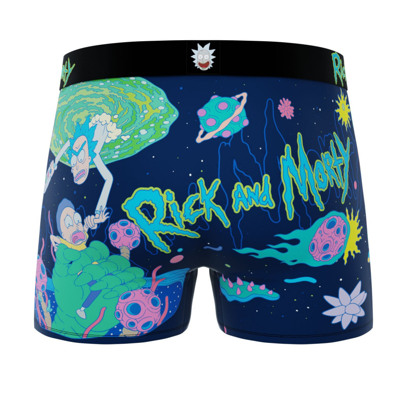 Lot de 3 Boxers Microfibre homme Rick Et Morty Imprimé | FREEGUN