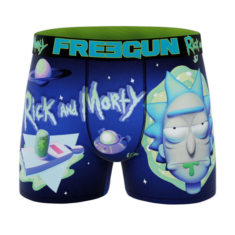 Lot de 3 Boxers Microfibre homme Rick Et Morty Imprimé | FREEGUN