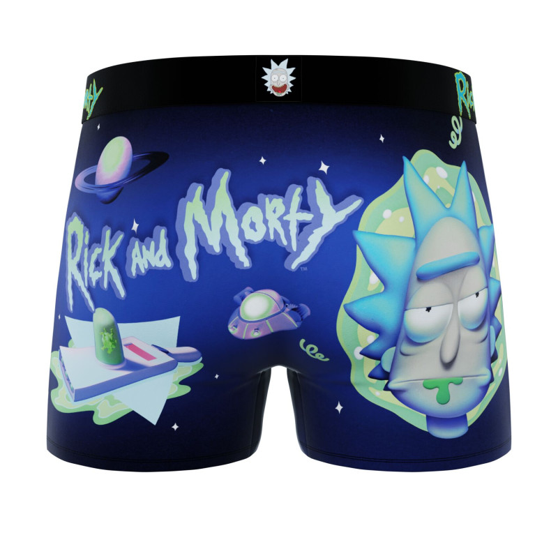 Lot de 3 Boxers Microfibre homme Rick Et Morty Imprimé | FREEGUN