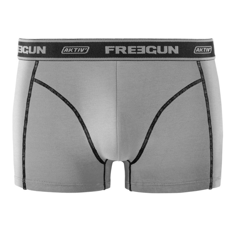 Lot de 4 Boxers Coton homme Aktiv Sport Uni | FREEGUN