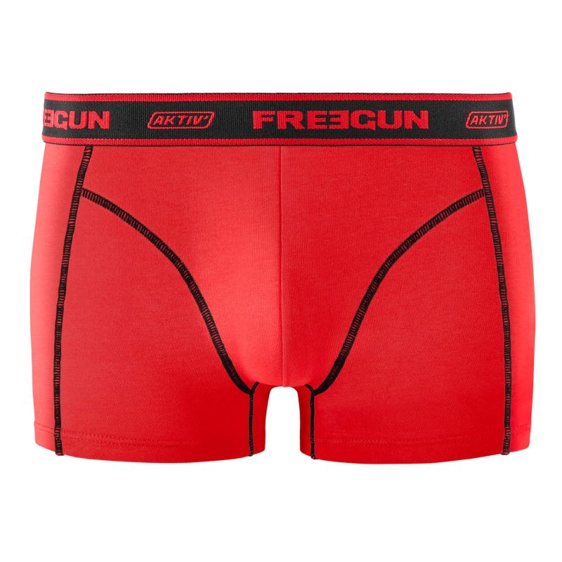 Lot de 4 Boxers Coton homme Aktiv Sport Uni | FREEGUN