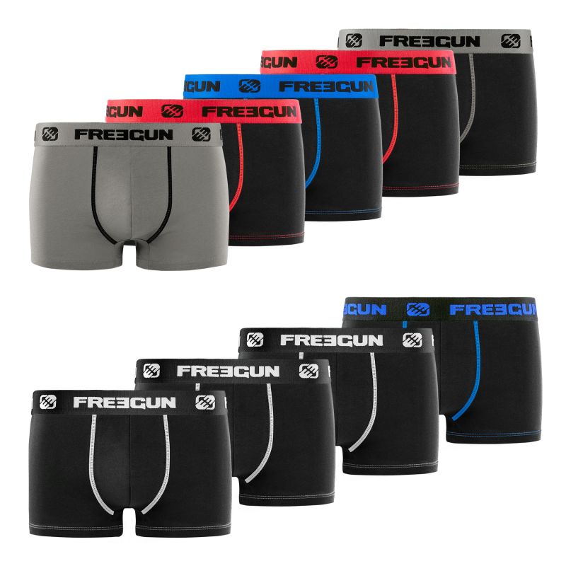 Lot de 9 boxers garçon en Coton