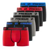 Lot de 6 boxers garçon en Coton Freegun