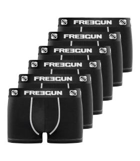 Lot de 6 boxers garçon en Coton Freegun