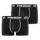 Lot de 2 Boxers Freegun garçon coton Noir