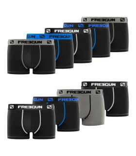 Pack of 9 Men's cotton Black Boxers E1