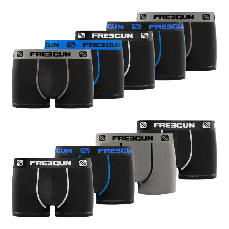 freegun Lot de 9 Boxers Freegun coton homme Unis