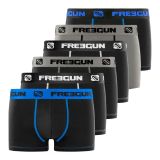 Lot de 6 Boxers Freegun homme coton Bleu