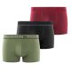 Lot de 3 boxers homme coton noir, vert, rouge Signature Pablo Freegun