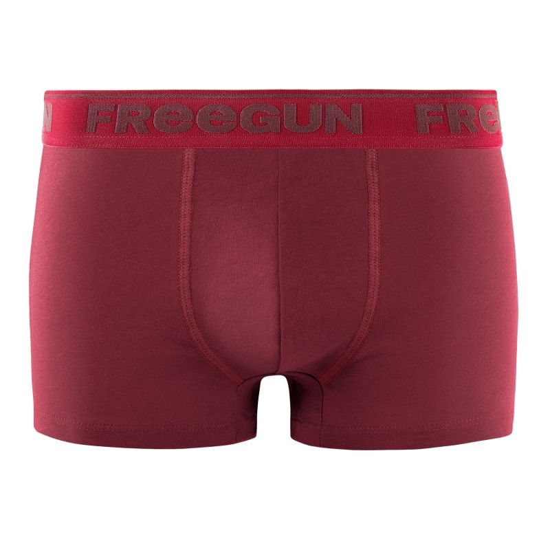 Lot de 3 boxers homme coton noir, vert, rouge Signature Pablo Freegun