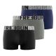 Lot de 3 boxers homme coton noir, gris, bleu Signature Andrew Freegun