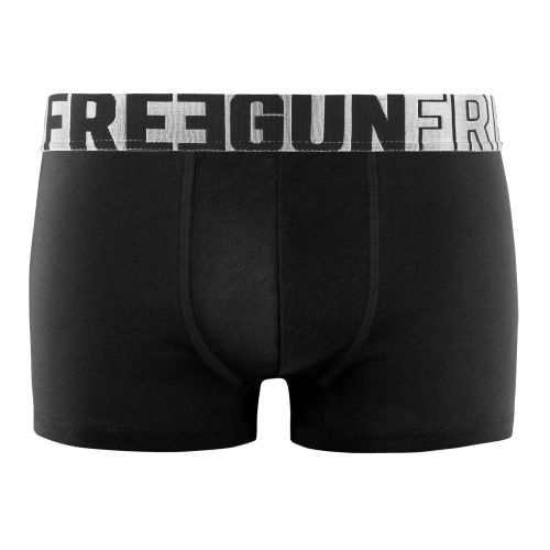 Lot de 3 boxers homme coton noir, gris, bleu Signature Andrew Freegun