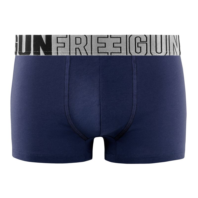 Lot de 3 boxers homme coton noir, gris, bleu Signature Andrew Freegun