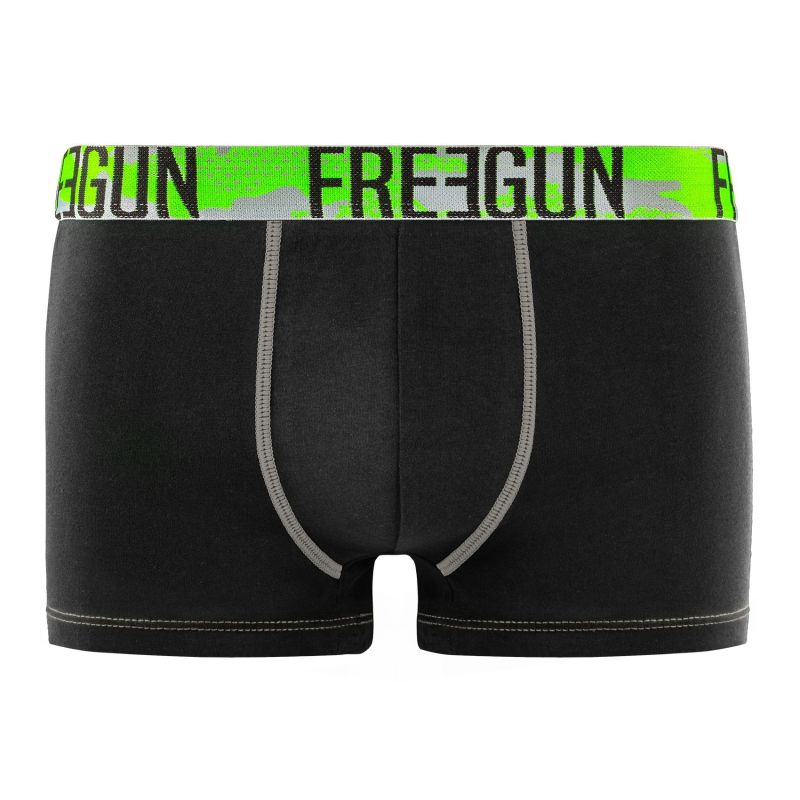 Lot de 4 Boxers Coton homme Bleu/Gris/Blanc/Bleu Marine/Vert | FREEGUN