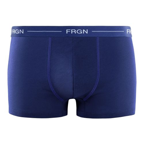 Lot de 3 Boxers Coton noir, bleu, gris homme Ceinture fine Uni | FRGN