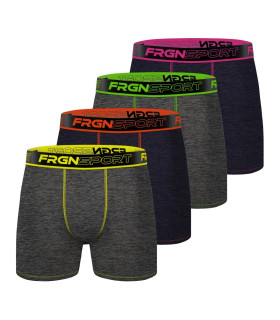 Lot de 4 Boxers Microfibre homme Confort, Respirant, Stretch Uni Sport | FREEGUN