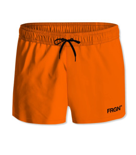 Short de bain garcon Uni Orange | Freegun