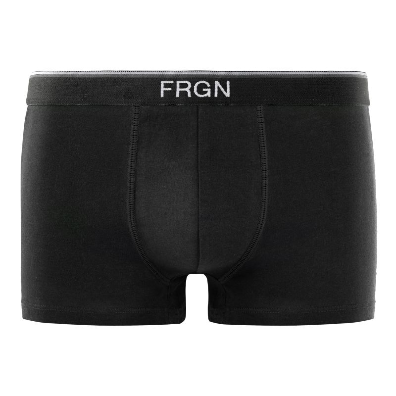 Lot de 3 Boxers Coton noir, bleu, gris garçon ceinture fine Uni | FRGN