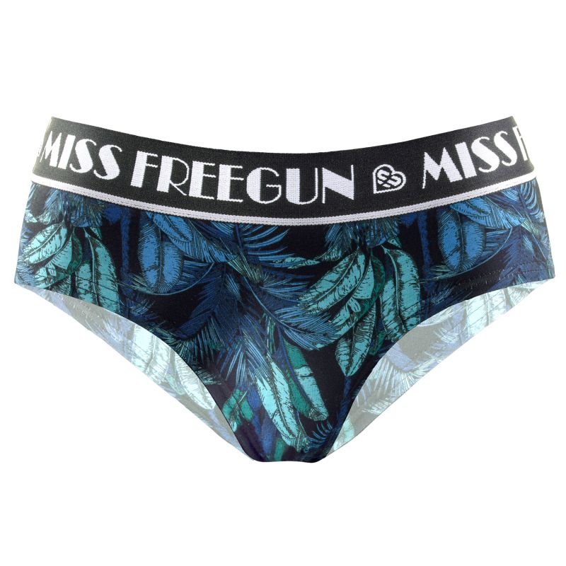 Lot de 3 Culottes Coton Femme Confort Stretch Imprimé Tropical | FREEGUN