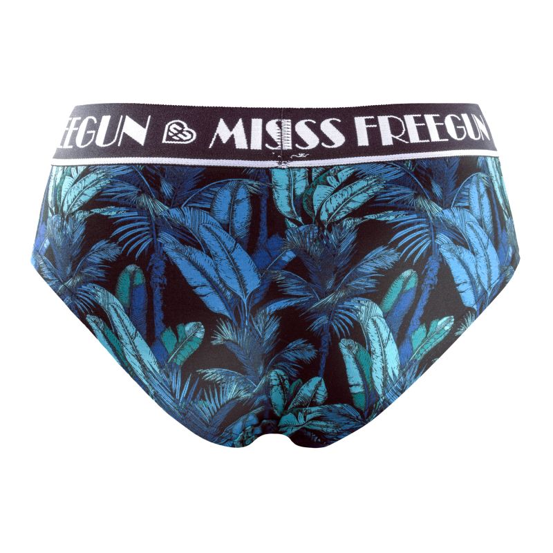 Lot de 3 Culottes Coton Femme Confort Stretch Imprimé Tropical | FREEGUN