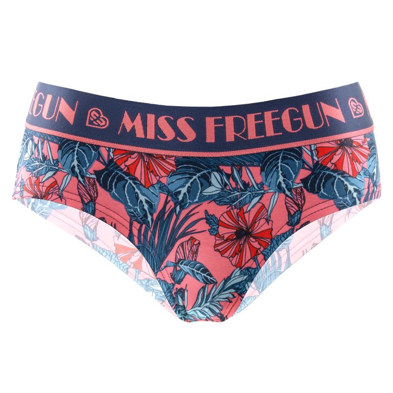 Lot de 3 Culottes Coton Fille Confort Stretch Imprimé Tropical | FREEGUN