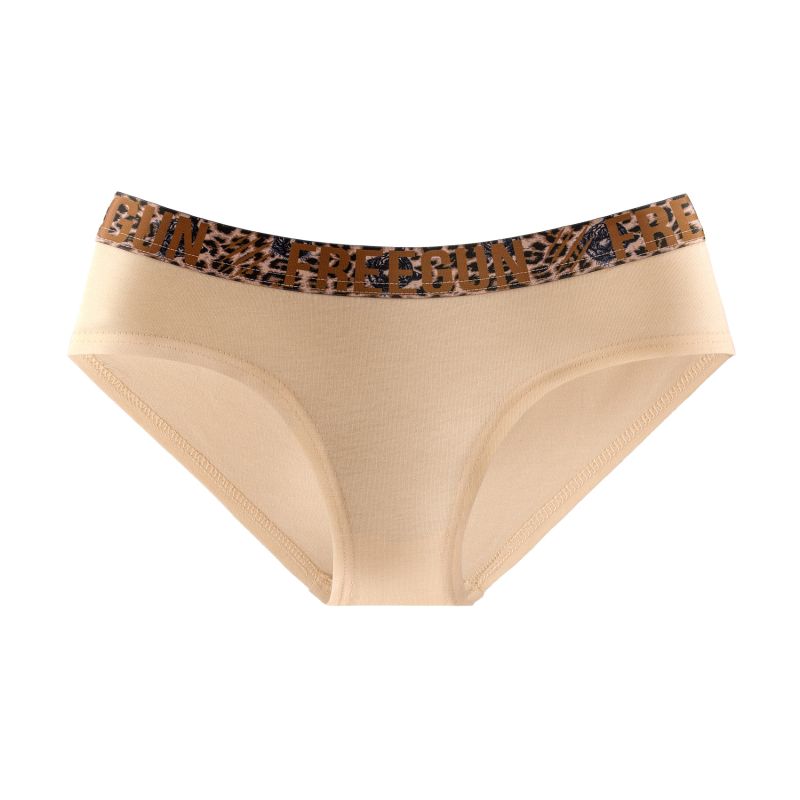 Lot de 3 Culottes Noir, Rose, Beige, Coton Fille Stretch | FREEGUN