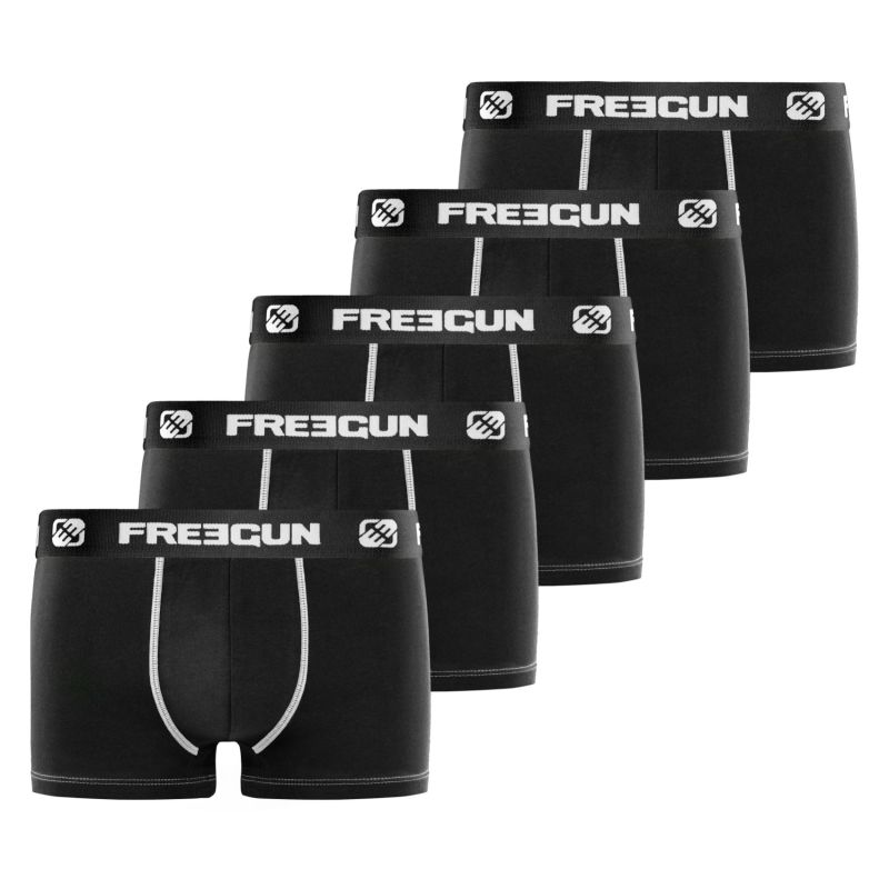 freegun Lot de 5 boxers garçon Freegun Uni