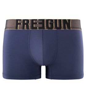 Lot de 4 Boxers homme microfibre noir, gris, bleu Soft Touch Signature Karl | FREEGUN