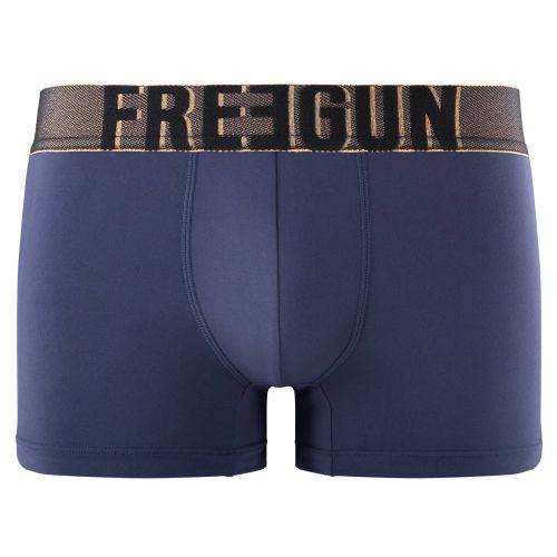 Lot de 4 Boxers homme microfibre noir, gris, bleu Soft Touch Signature Karl | FREEGUN
