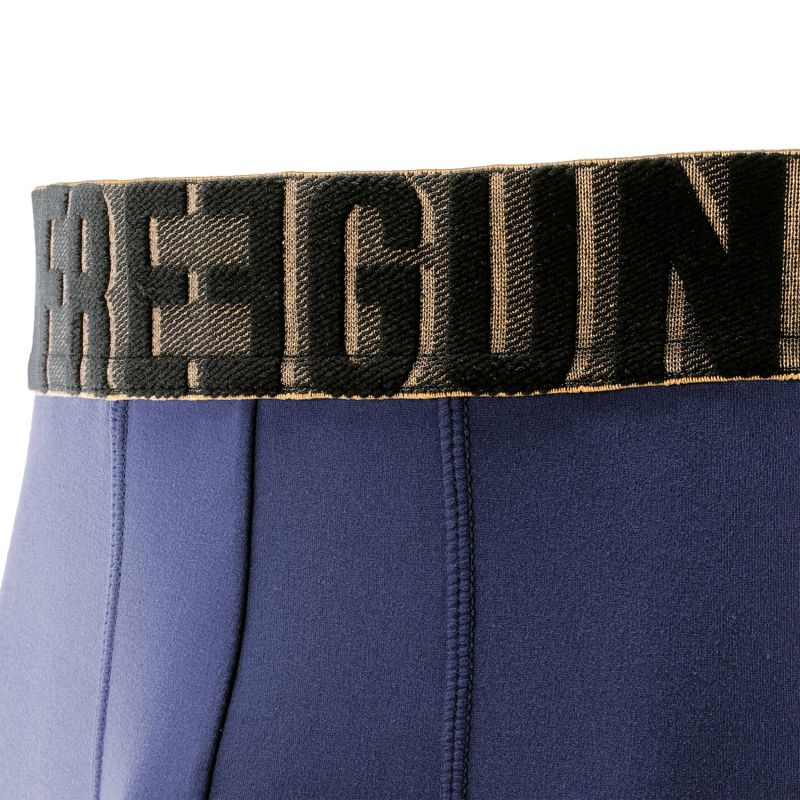 Lot de 4 Boxers homme microfibre noir, gris, bleu Soft Touch Signature Karl | FREEGUN