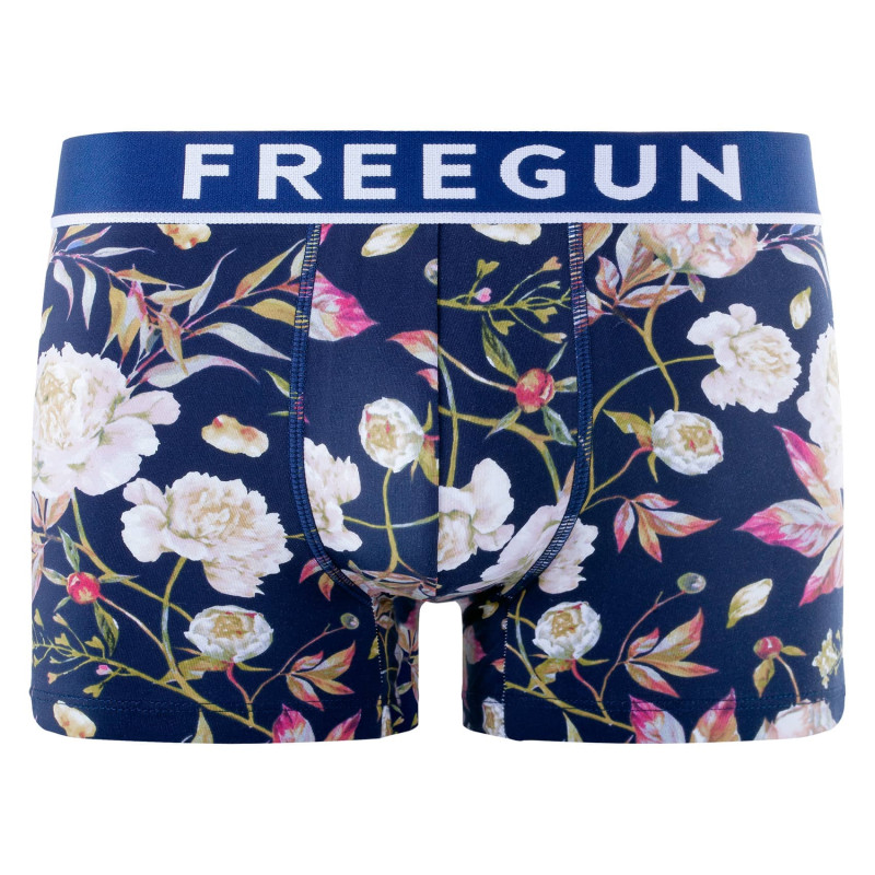 Lot de 4 boxers Freegun homme en coton à imprimés fleuris Signature Sergio
