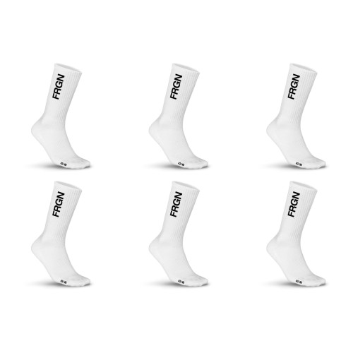 Lot de 6 Paires de Chaussettes homme Tennis Uni - Freegun