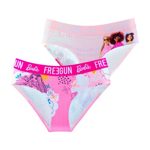 Lot de 2 Culottes Barbie Microfibre fille | FREEGUN