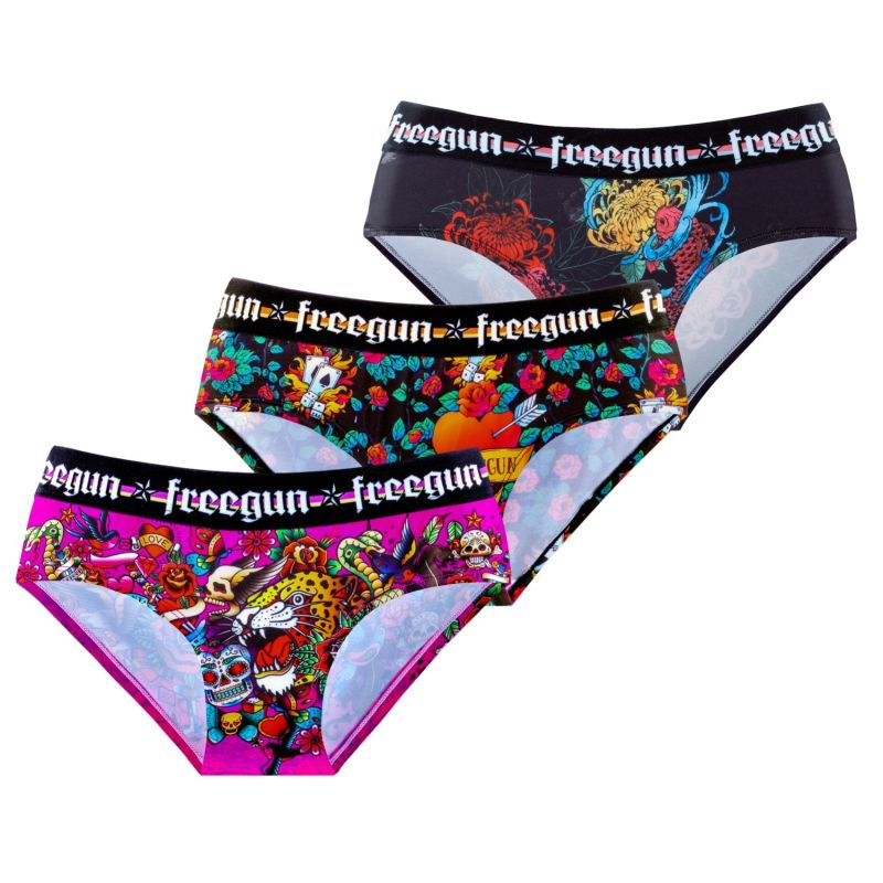 Lot de 4 Culottes Microfibre Fille Stretch Collection Hardy | FREEGUN