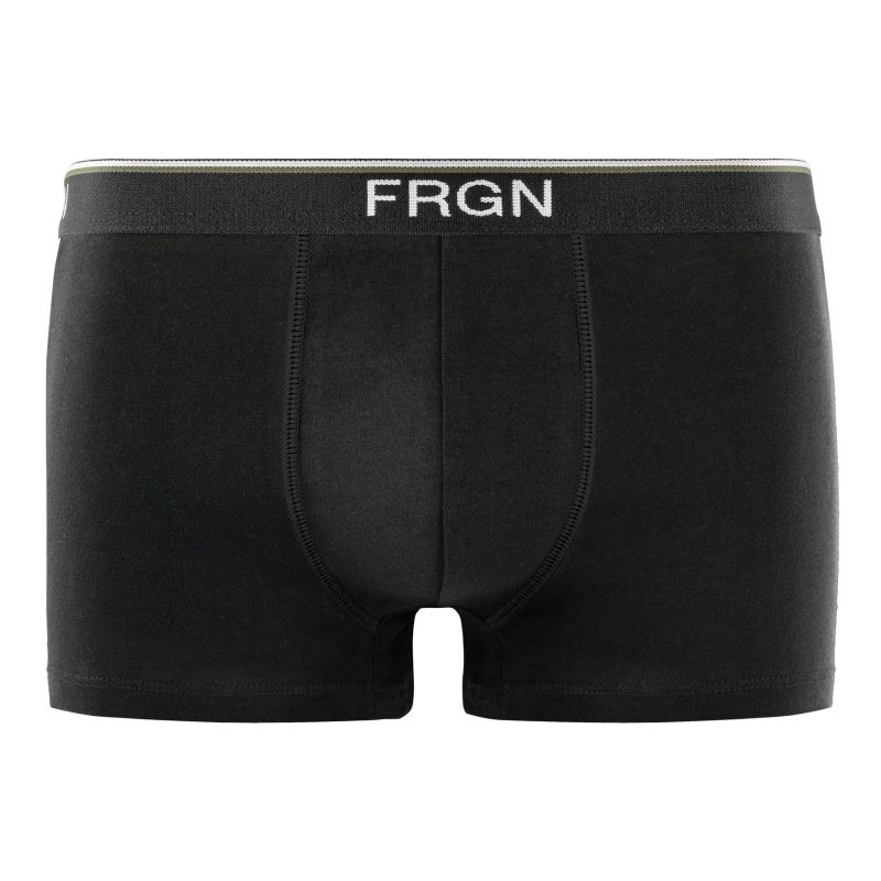 Lot de 6 Boxers Noir, Gris, Vert, Coton homme FRGN Stretch Uni | FREEGUN