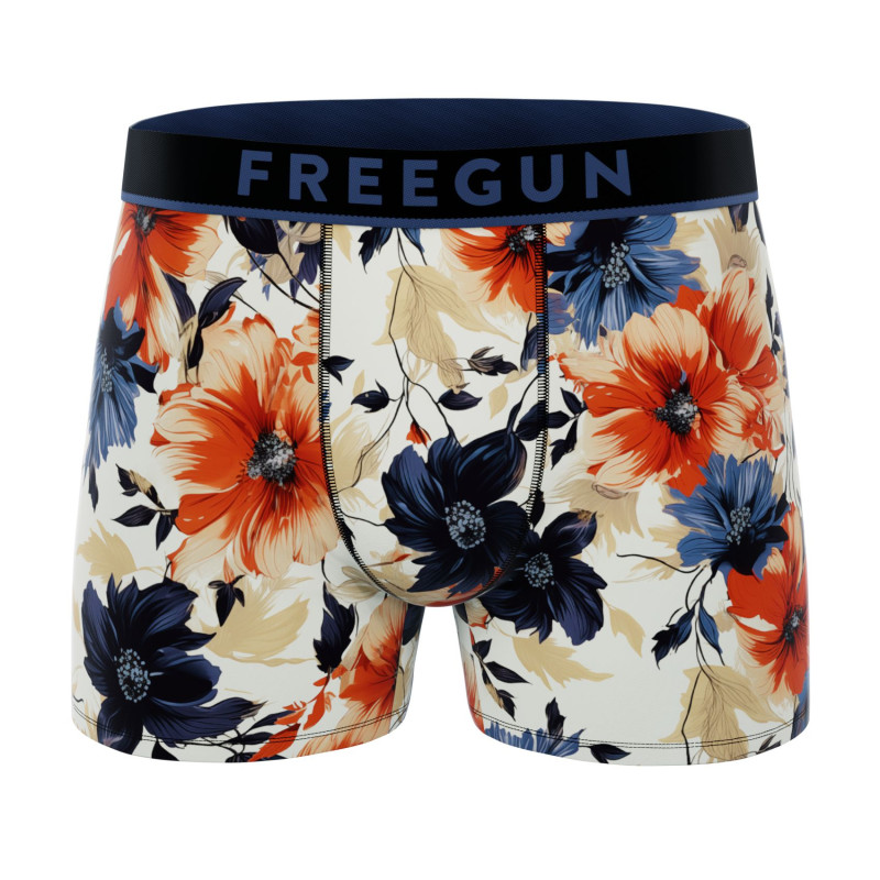 Lot de 4 Boxers homme Coton Imprimé Fleurs Stretch | FREEGUN