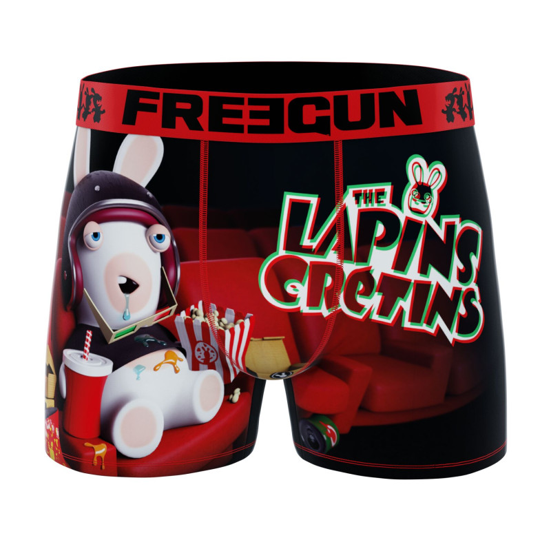 Lot de 3 boxers enfant Lapins Crétins