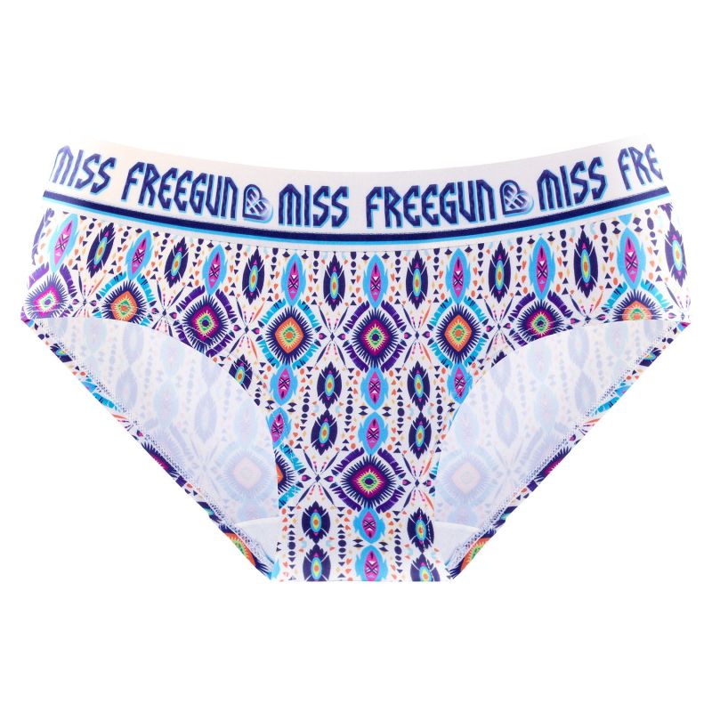 Lot de 4 Culottes Microfibre femme Stretch Ethnic | FREEGUN