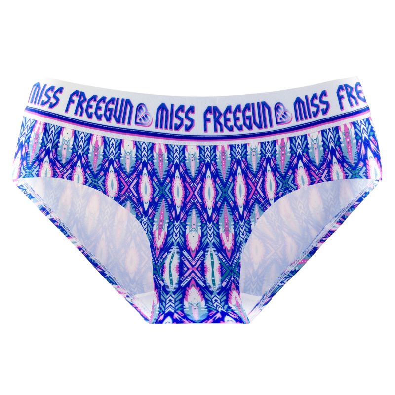 Lot de 4 Culottes Microfibre fille Stretch Ethnic | FREEGUN