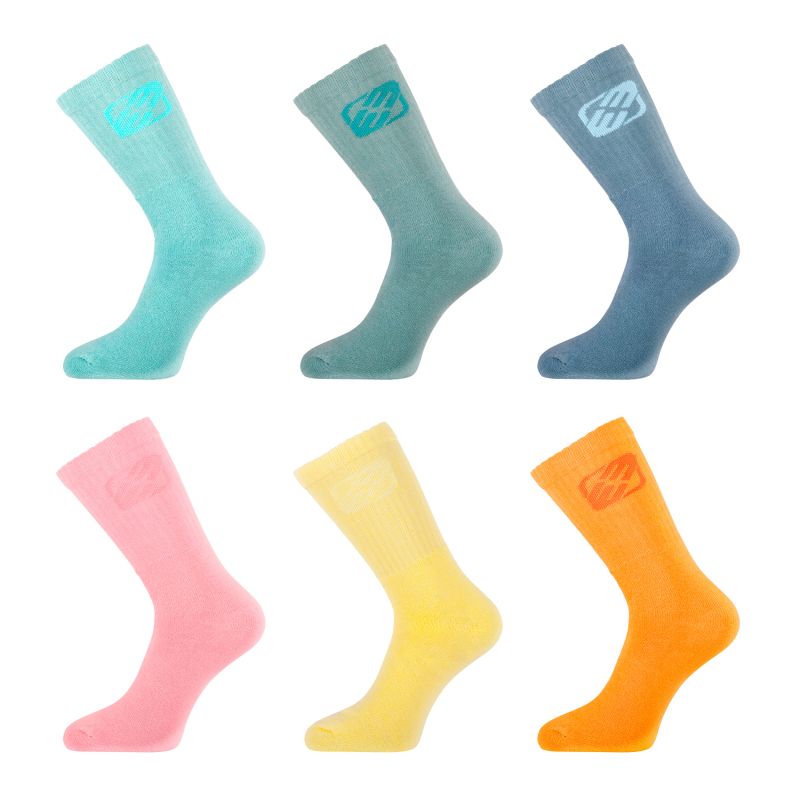 Lot de 6 Paires de Chaussettes homme Tennis Uni - Freegun
