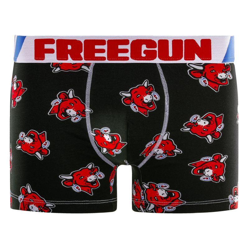 Lot de 4 Boxers Coton Imprimé homme La Vache Qui Rit Imprimé | FREEGUN