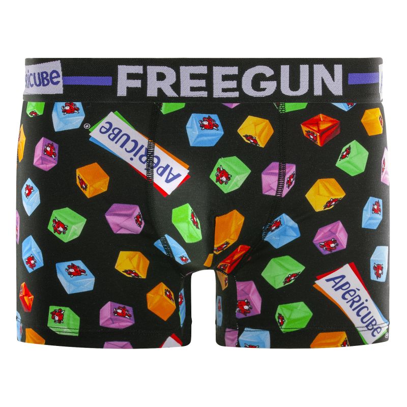 Lot de 4 Boxers Coton Imprimé homme La Vache Qui Rit Imprimé | FREEGUN