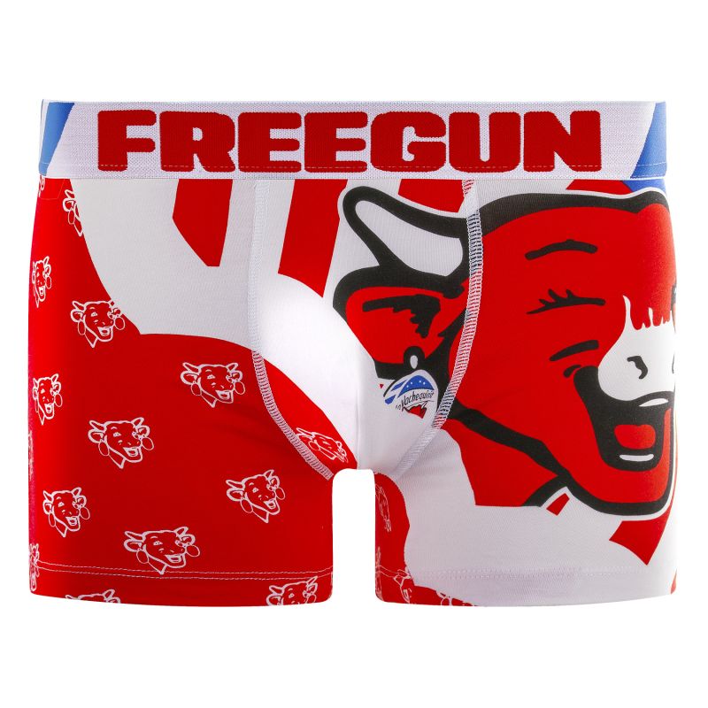 Lot de 4 Boxers Coton Imprimé homme La Vache Qui Rit Imprimé | FREEGUN