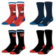 Lot de 4 Paires de Chaussettes homme Ville La Vache Qui Rit Imprimé - Freegun